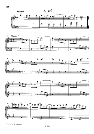 Domenico Scarlatti Keyboard Sonata In D Minor K.396 score for Piano