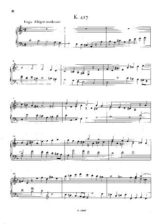 Domenico Scarlatti Keyboard Sonata In D Minor K.417 score for Piano
