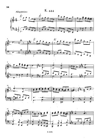 Domenico Scarlatti Keyboard Sonata In D Minor K.444 score for Piano