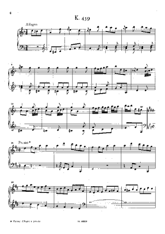 Domenico Scarlatti Keyboard Sonata In D Minor K.459 score for Piano