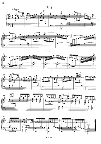 Domenico Scarlatti  score for Piano