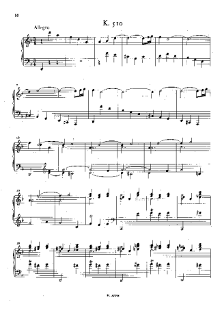 Domenico Scarlatti Keyboard Sonata In D Minor K.510 score for Piano