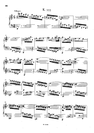Domenico Scarlatti Keyboard Sonata In D Minor K.553 score for Piano