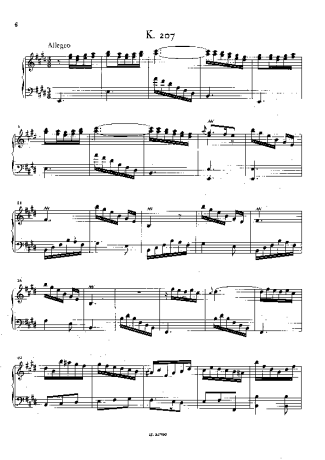 Domenico Scarlatti  score for Piano