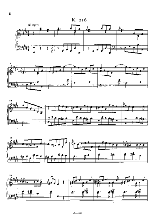 Domenico Scarlatti  score for Piano