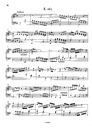 Domenico Scarlatti  score for Piano