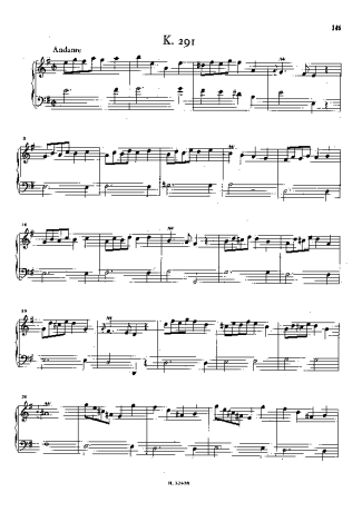 Domenico Scarlatti Keyboard Sonata In E Minor K.291 score for Piano