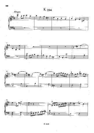 Domenico Scarlatti  score for Piano