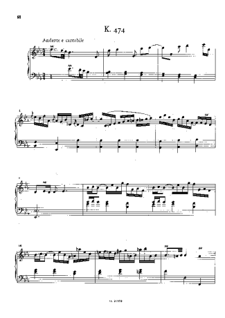 Domenico Scarlatti  score for Piano