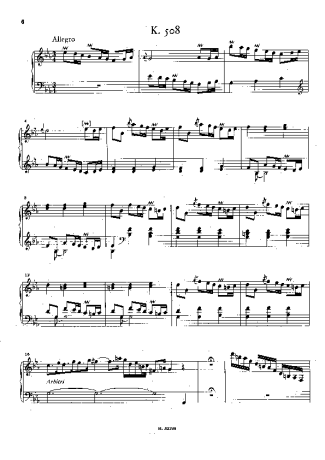 Domenico Scarlatti  score for Piano