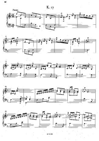 Domenico Scarlatti  score for Piano