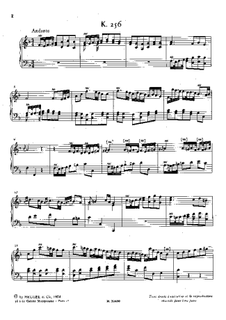 Domenico Scarlatti  score for Piano