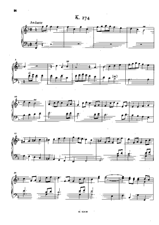 Domenico Scarlatti Keyboard Sonata In F Major K.274 score for Piano