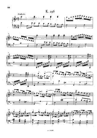 Domenico Scarlatti Keyboard Sonata In F Major K.296 score for Piano