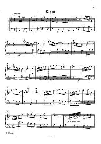 Domenico Scarlatti Keyboard Sonata In F Major K.379 score for Piano