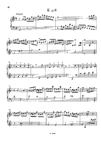 Domenico Scarlatti  score for Piano