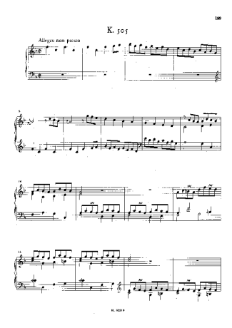 Domenico Scarlatti  score for Piano