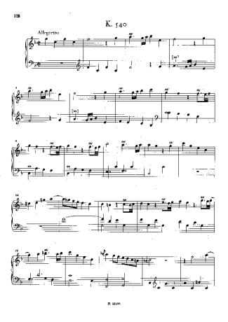 Domenico Scarlatti Keyboard Sonata In F Major K.540 score for Piano