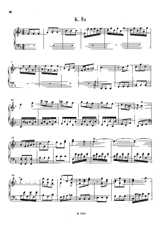 Domenico Scarlatti  score for Piano