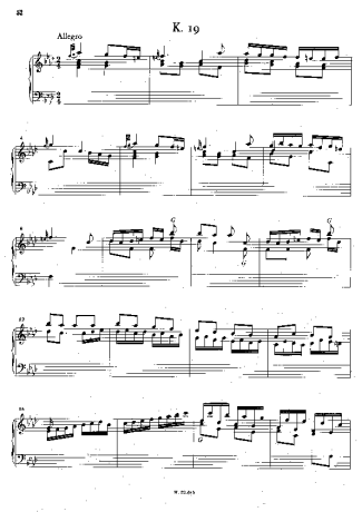 Domenico Scarlatti  score for Piano