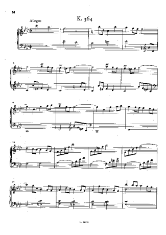 Domenico Scarlatti Keyboard Sonata In F Minor K.364 score for Piano