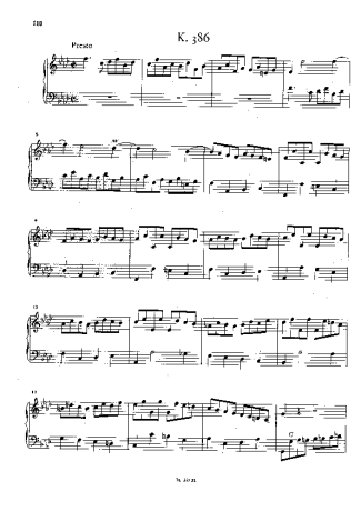 Domenico Scarlatti Keyboard Sonata In F Minor K.386 score for Piano