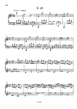 Domenico Scarlatti Keyboard Sonata In F Minor K.387 score for Piano