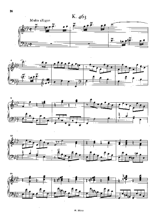 Domenico Scarlatti Keyboard Sonata In F Minor K.463 score for Piano