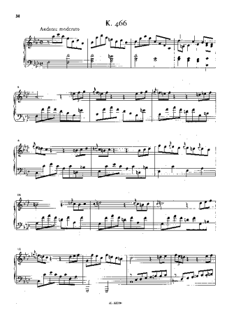 Domenico Scarlatti Keyboard Sonata In F Minor K.466 score for Piano