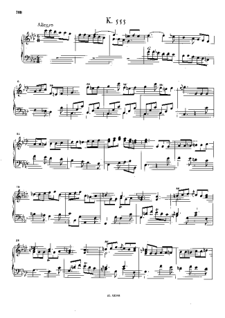 Domenico Scarlatti Keyboard Sonata In F Minor K.555 score for Piano