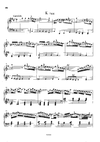 Domenico Scarlatti  score for Piano