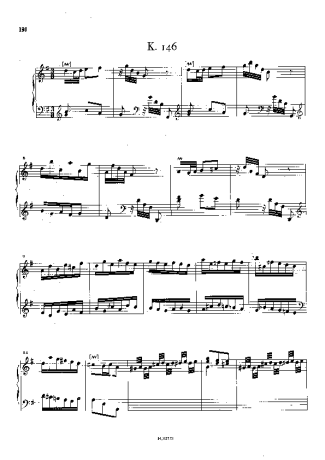 Domenico Scarlatti Keyboard Sonata In G Major K.146 score for Piano