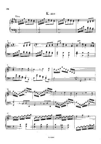 Domenico Scarlatti  score for Piano