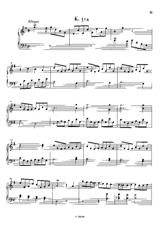 Domenico Scarlatti Keyboard Sonata In G Major K.314 score for Piano