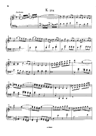 Domenico Scarlatti Keyboard Sonata In G Major K.324 score for Piano