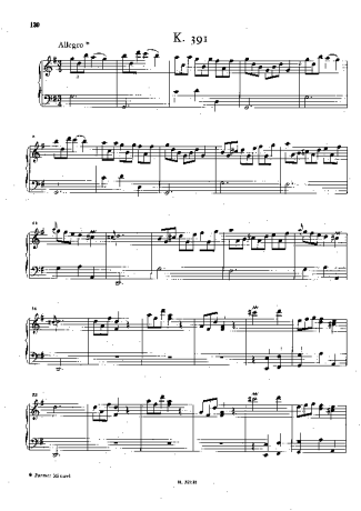 Domenico Scarlatti  score for Piano