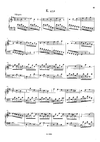 Domenico Scarlatti Keyboard Sonata In G Major K.432 score for Piano