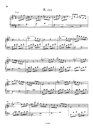Domenico Scarlatti Keyboard Sonata In G Major K.433 score for Piano