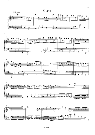 Domenico Scarlatti Keyboard Sonata In G Major K.455 score for Piano