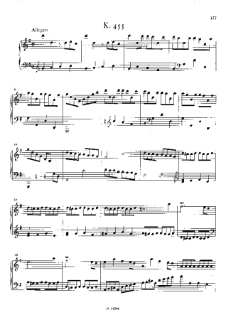 Domenico Scarlatti  score for Piano