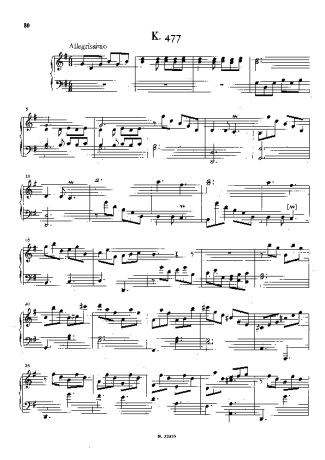 Domenico Scarlatti  score for Piano