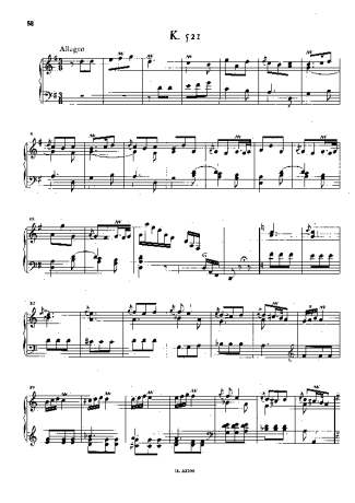 Domenico Scarlatti Keyboard Sonata In G Major K.521 score for Piano