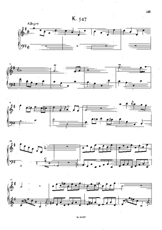 Domenico Scarlatti  score for Piano