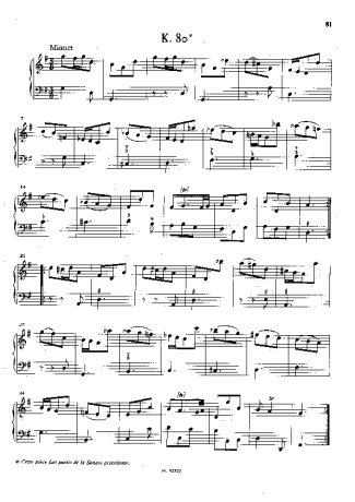 Domenico Scarlatti  score for Piano