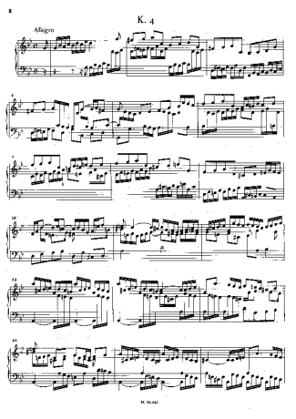 Domenico Scarlatti Keyboard Sonata In G Minor K.4 score for Piano