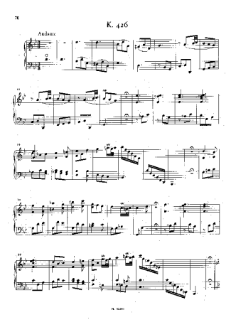 Domenico Scarlatti Keyboard Sonata In G Minor K.426 score for Piano