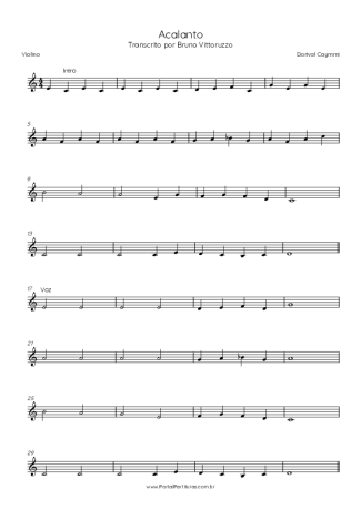 Dorival Caymmi  score for Violin