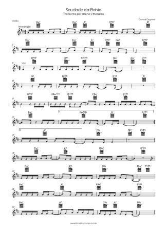 Score for Acoustic Guitar