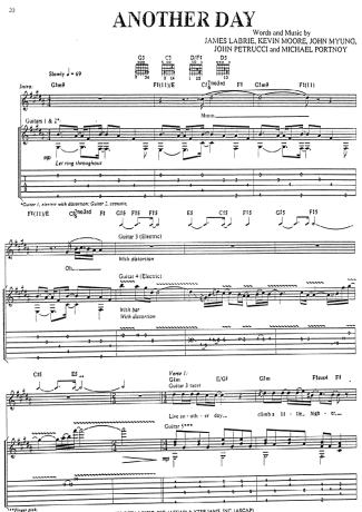 Dream Theater  score for Guitar