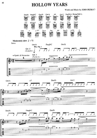 Dream Theater  score for Guitar